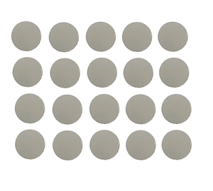 20x Lana Grey Self Adhesive Screw Cover 19mm