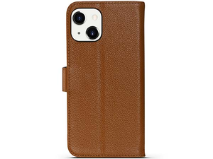 Premium Leather Wallet Case for Apple iPhone 14 - Caramel