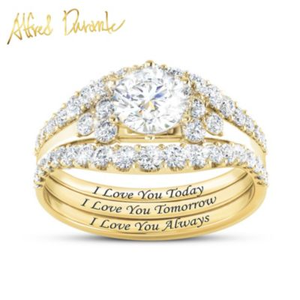 Alfred Durante I Love You Always Ring Size 11