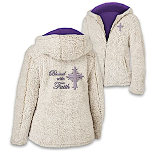 Blessed With Faith Women's Jacket Size Small (6-8)