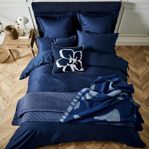 250 Thread Count Plain Dye Duvet Covers, Navy