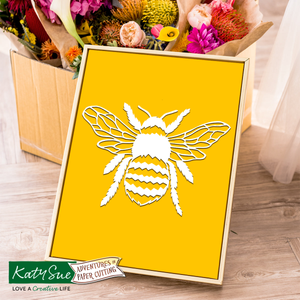 Bee Paper Cutting Digital Template