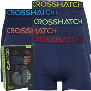 Crosshatch Mens Chasma Five Pack Boxers Navy