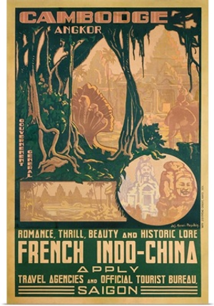 Cambodge Angkor Poster By Jos Henri Ponchin