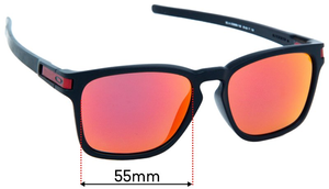 Sunglass Fix Replacement Lenses for Oakley Latch OO9358 - 55mm Wide