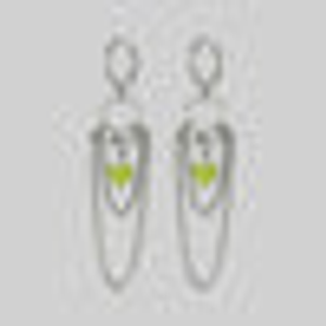 POUR YOUR HEART OUT. Pierced Chain Drop Earrings - Silver - Silver