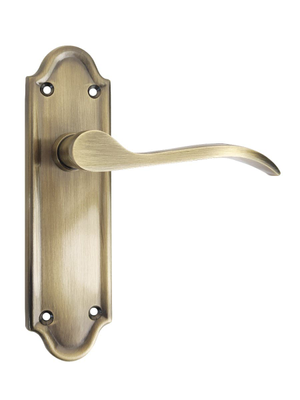 Kennington Lever Latch Door Handle - Antique Brass - Pair - Designer Levers