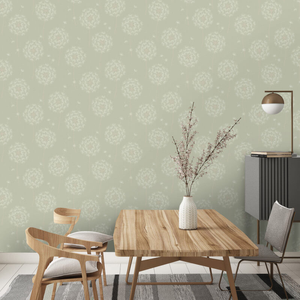 Holden Decor Allora Dandelion Sage Metallic Wallpaper - 36259
