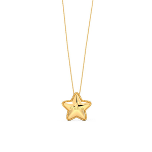 Starlight Personalised Gold Pendant