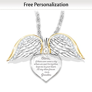 Granddaughter Forever My Heart Personalized Locket Necklace