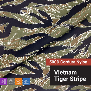 500D Cordura Nylon - Vietnam Tiger Stripe - 60"