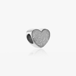 Sterling Silver MemorialFingerprint Heart Charm
