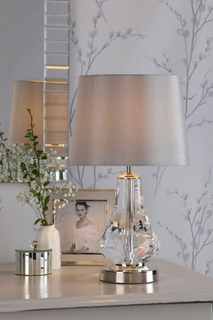 Laura Ashley Humby Touch Table Lamp with Shade