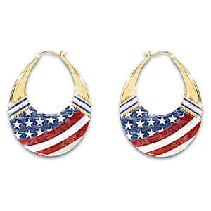 American Flag Earrings