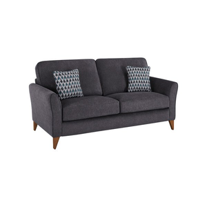 Jasmine 3 Seater Sofa in Orkney Fabric - Graphite with Newton Ocean Scatters