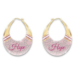 Hope Breast Cancer Awareness Earrings