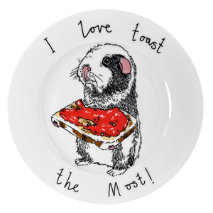 I Love Toast The Most Side Plate (one size)
