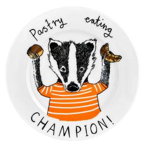 'Pastry Eating Champion!' Side Plate (one size)