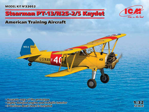 ICM 32052 Stearman PT-13/N2S-2/5 Kaydet 1:32 Aircraft Model Kit