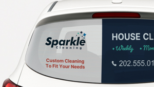 Perforated Car Window Decals