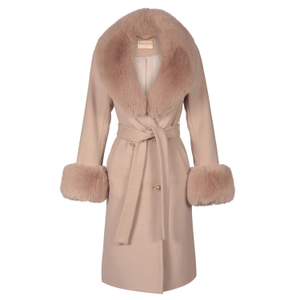 Marlene Cashmere & Wool Coat In Grigio (XS/S)