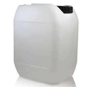 10 Litre UN Natural Stackable Jerry Can & Din51 T/E Cap - Black T/E Cap