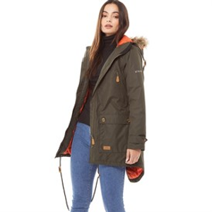 Trespass Womens Clea Insulated Waterproof Parka Dark Vine