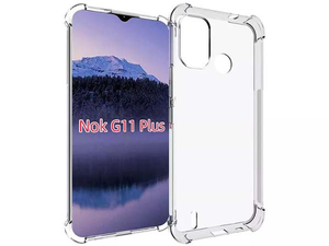 Gel Case with Bumper Edges for Nokia G11 Plus - Clear