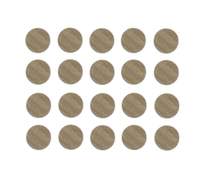 20x Mendip Ash Self Adhesive Screw Cover 19mm