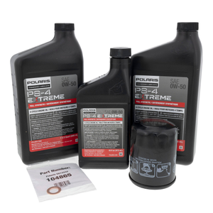 Polaris 2890057 PS-4 0W-50 Extreme Duty Oil Change Kit 2011-2018 General Ranger RZR RS1 XP
