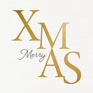Moonpig Gold Typography On A White Background Christmas Card