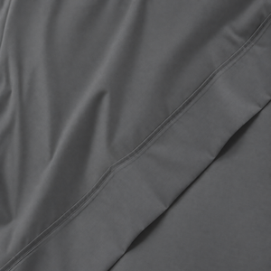 300 Thread Count Peaceful Empress Percale Flat Sheet - Graphite Grey
