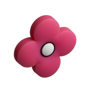 Poppy Flower Design Cabinet/Drawer Knob - 45mm - Pink - Elite Knobs & Handles