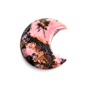 Rhodonite Crystal Crescent Moon