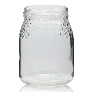 740ml Clear Glass Honey Jar (No Lid)