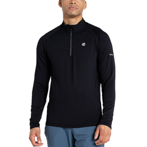 Dare 2b Mens Fuse Up II Lightweight Half Zip Pullover Fleece - Black - 3XL / Black
