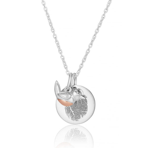 Robin Disc Fingerprint Necklace