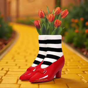 The Wizard of Oz Red Slippers Tabletop Vase