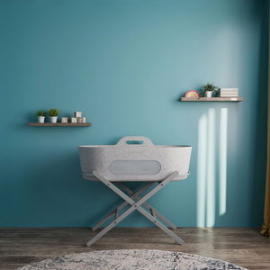 SnüzPod Baskit with Dove Stand - Light Grey