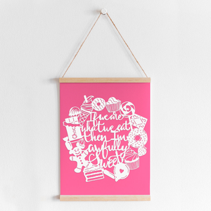 If We Are What We Eat Paper Cutting Digital Template