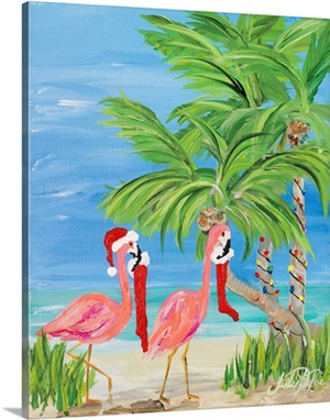 Flamingo Christmas I