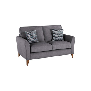 Jasmine 2 Seater Sofa in Orkney Fabric - Grey with Newton Ocean Scatters