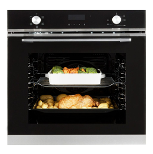 A Energy Rated 72L Multi Function Oven with Touch & Dial Control - Stainless Steel & Black