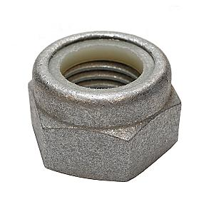 M8 Nyloc Nut Galvanised. Class 10, DIN 985, Type T