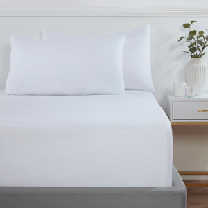 White Super Soft Easycare Extra Deep (40cm) Fitted Sheet OLD