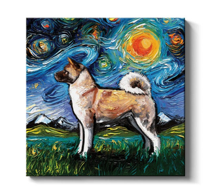 Akita Inu Night