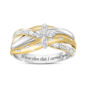 Footprints In The Sand Diamond Ring Size 10.5