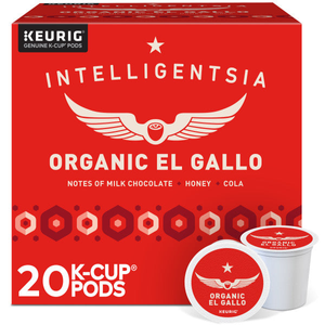 Intelligentsia Organic El Gallo K-Cups, Medium Roast – 20 Count (SPECIAL)