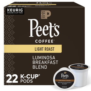 Peet's Luminosa Breakfast Blend K-Cups, Light Roast – 24 Count