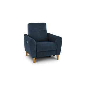 Dylan Electric Recliner Armchair in Amigo Navy Fabric